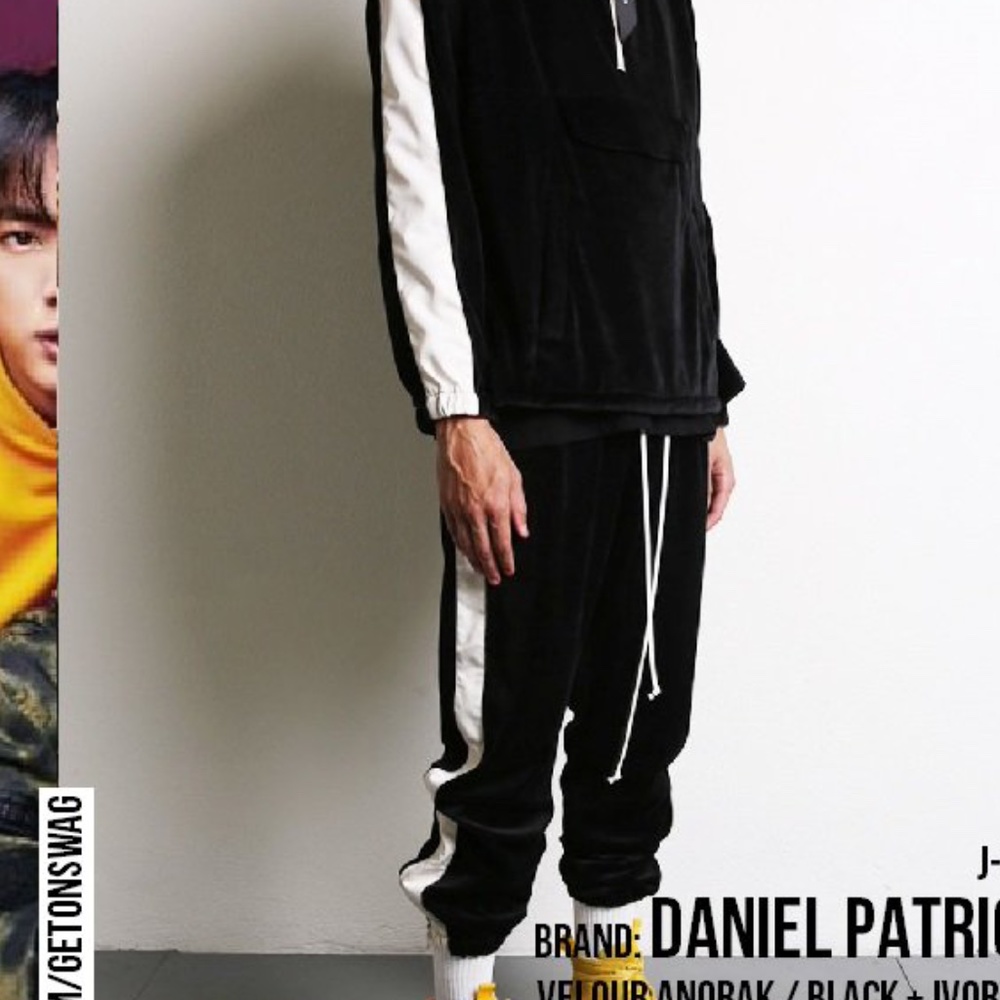 Daniel Patrick Parachute Track Pant Velour